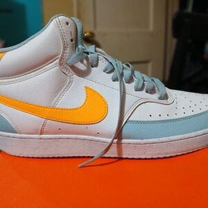 Nike Kids Sneakers - White, Orange, Blue